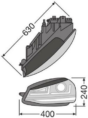 OSRAM LEDriving LEDHL103-GTI Strålkastarinsats till VW GOLF