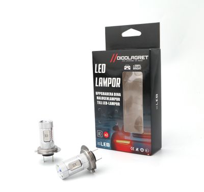H7 Led-lampor 2pack Dimljuslampor