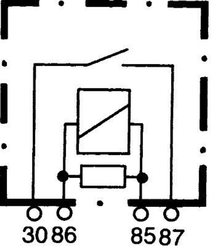Relä, huvudström 12v HELLA 4RA007793-031