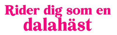 Rider dig som en dalahäst dekal