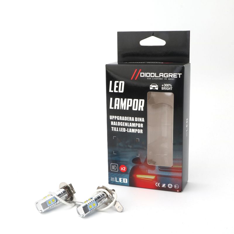 H3 Led-lampor 2pack Dimljuslampor