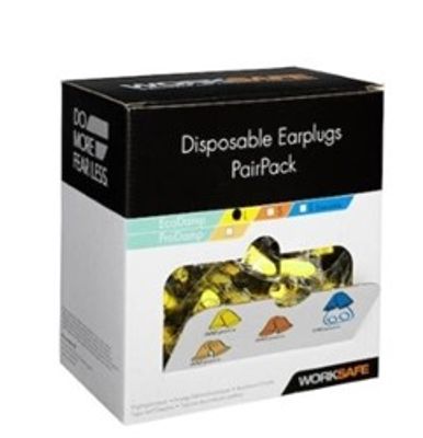 Öronpropp EcoDamp L Soft fit gula 1 par