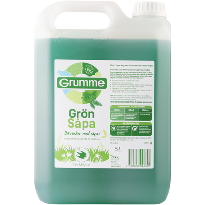 Såpa Grumme Grön 5L