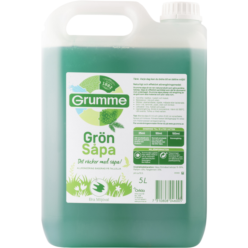 Såpa Grumme Grön 5L