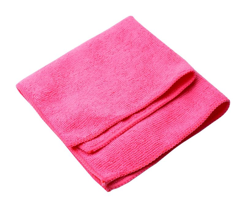 Städduk microfiber röd