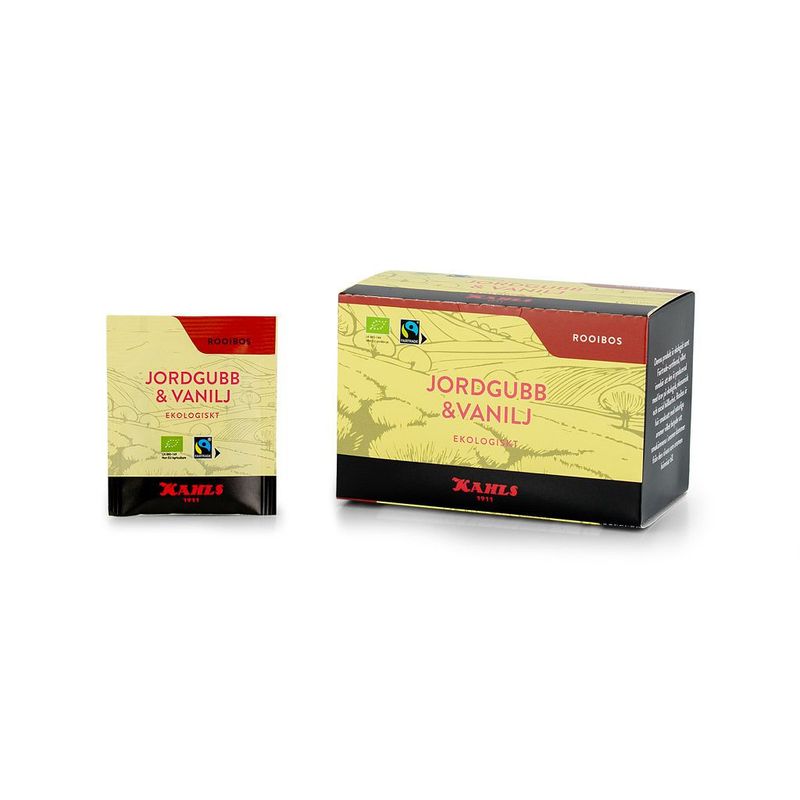 Te Rooibos Jordgubb/Vanilj Fairtrade & Organic