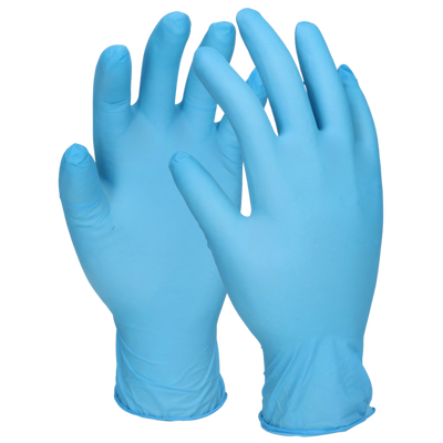 Handske Nitril Puderfri Blå XL 100-pack 100st/infp