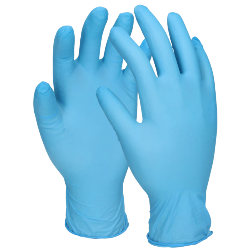 Handske Nitril Puderfri Blå XL 100-pack 100st/infp