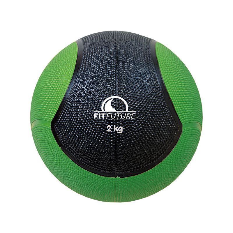 Medicinboll Fitfuture 2 kg, svart/grön