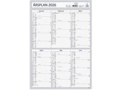 Väggkalender Årsplan 2026
