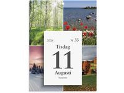 Väggplan med dagblock Årstider 2026