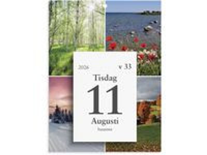 Väggplan med dagblock Årstider 2026