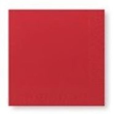 Servett tissue 1/4-vikt 2L 33x33cm Duni röd