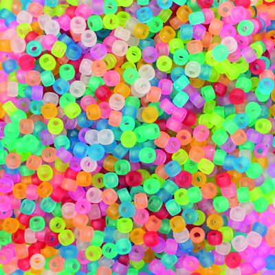 Kongopärlor frostade, Ø 9 mm, 1 000 st