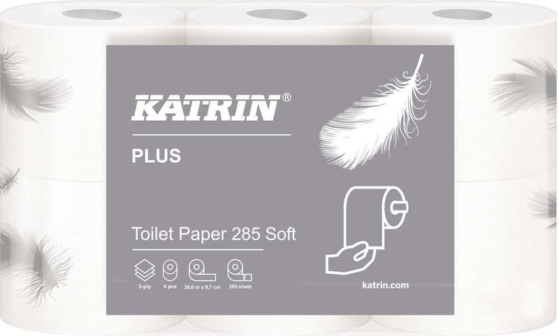 Toalettpapper Katrin plus soft 285 3-lager
