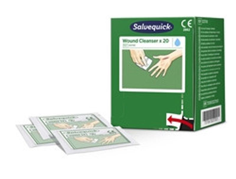 Sårtvätt Salvequick refill 20-pack t Cederroth station
