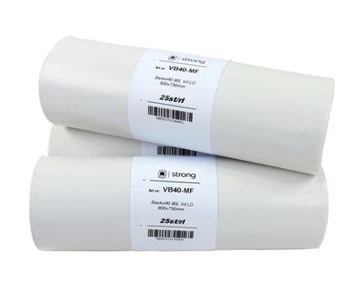Avfallspåse Basko40 90 liter 800x750mm vit