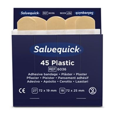 Plåster Salvequick refill 45 Plastic