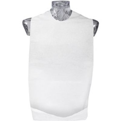 Haklapp pa/pl BIO Abena 37x67cm vit m ficka tejpfäste