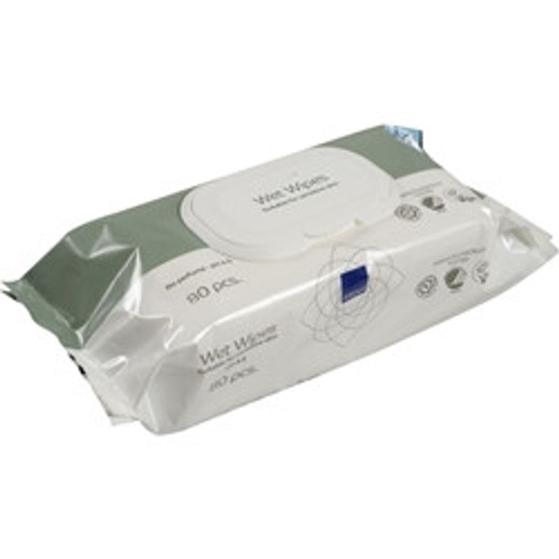 Våtservett med plastlock 18x20cm oparfymerad