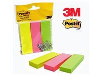 Index POST-IT 25x76mm 3 färger