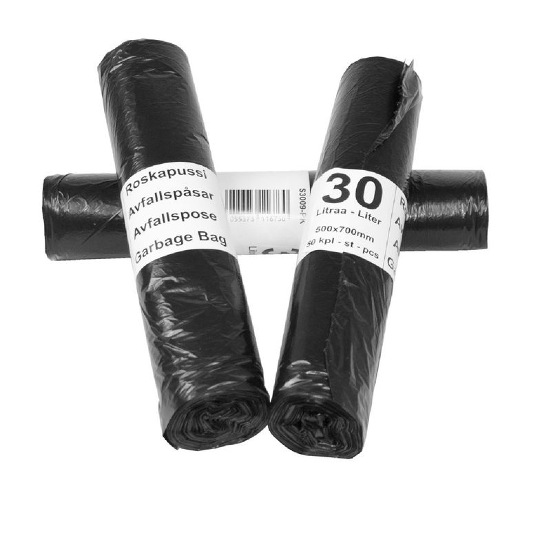 Avfallspåse 30 liter 500x700mm svart