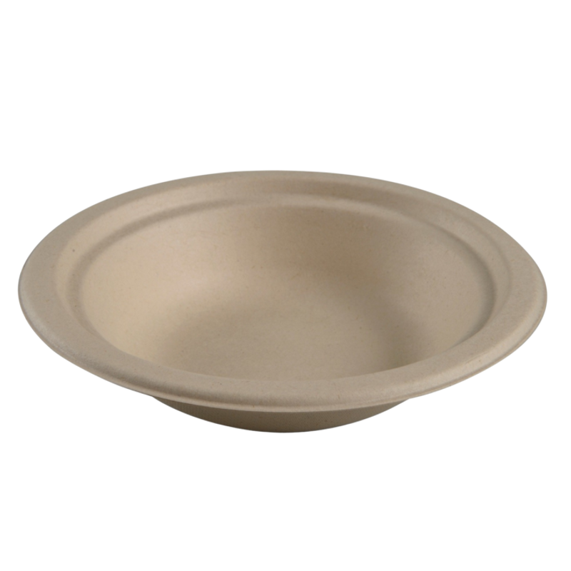 Tallrik Bagasse Djup 18cm 50st/infp
