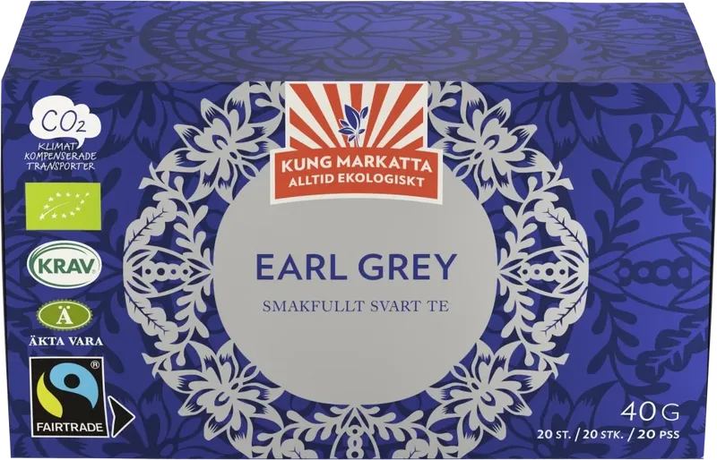 Kung Markatta Te Earl Grey Krav FT 20 påsar