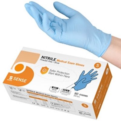 Handske nitril blå S 200st