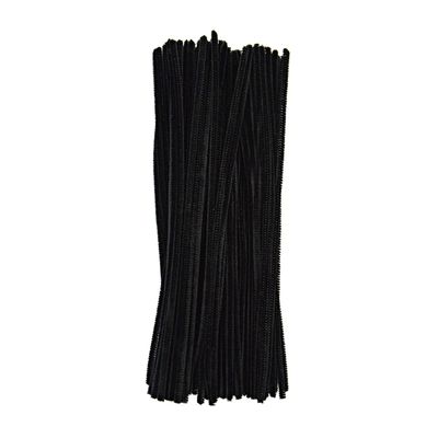 Piprensare svart 15 cm Ø 6 mm 100 st