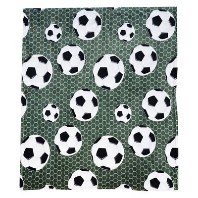 Fotboll Grön Pläd 130x150
