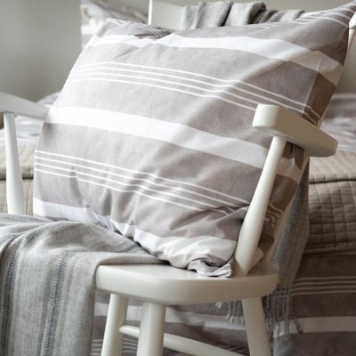 Romeo Stripe Beige Påslakan Enkeltäcke 150x210