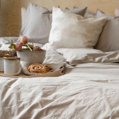 Skönt och svalt grönt bäddset i 100% Bomull percale till enkelsäng, påslakan 150X210cm, örngott 50X60cm