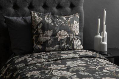 Dalaberg Grå Satin Bäddset Enkeltäcke 150x210 Kosta Linnewäfveri