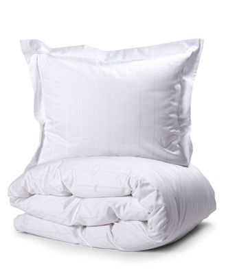 Liverpool Satin Vit Bäddset Enkeltäcke 150x210 Kosta Linnewäfveri
