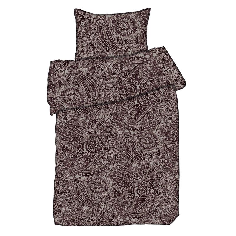 Adrienne satin Burgundy Påslakan Enkeltäcke 150x210