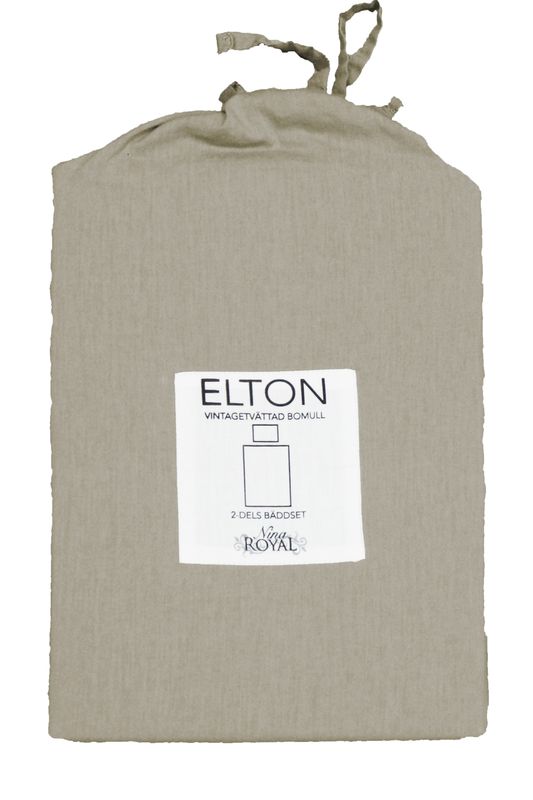 Elton Beige Påslakan Enkeltäcke 150x210