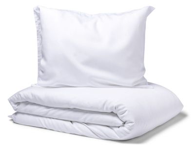 Nottingham Percale Lyocell Vit Bäddset Enkeltäcke 150x210 Kosta Linnewäfveri