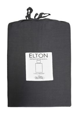 Elton mörkgrå Påslakan Enkeltäcke 150x210