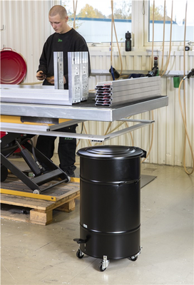 Avfallstunna Svart, 70 L