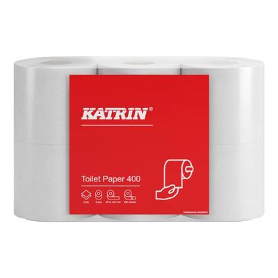 Toalettpapper KATRIN Classic 400ark, 2-lag, 42rl/frp