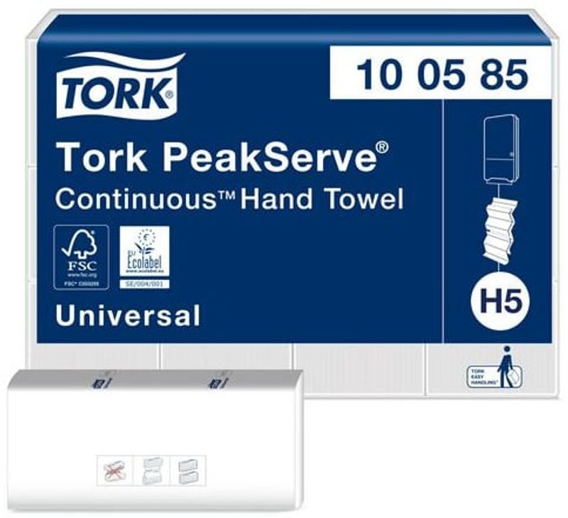 Pappershandduk TORK PeakServe Universal H5, 1-lag, 4920st/frp