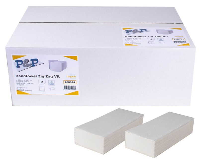 Pappershandduk Multifold, 2lag, 3000st/krt