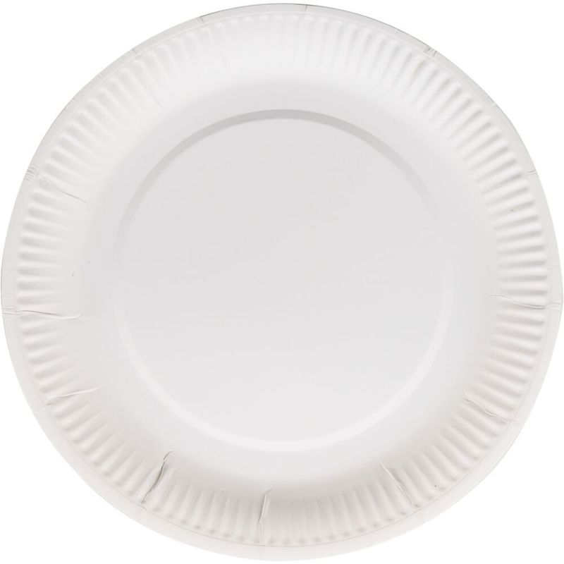 Papptallrik ABENA Gastro Ø15cm, Vit, 100st