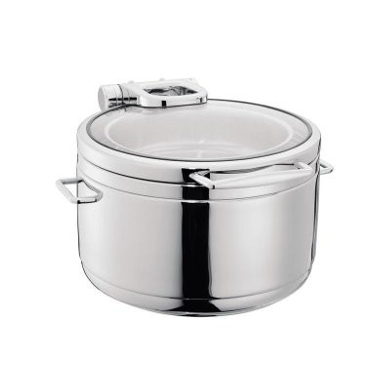 De Luxe Rund Chafing Dish Med Glaslock 9L