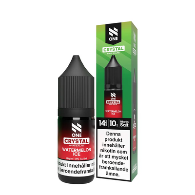 E-juice N One Bar Salts Watermelon Ice 14 mg 10 ml med flaska och kartong