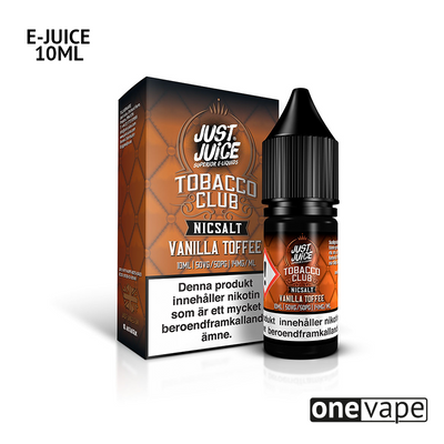 Just Juice Tobacco Club - Vanilla Toffee (10ml, Nic Salt)