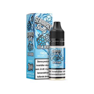 Seriously Salty Ice N Berg Flaska bredvid originalförpackning