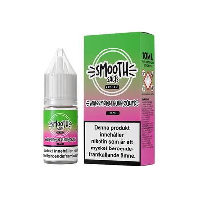 Smooth Salts Watermelon Bubblegum Flaska bredvid originalförpackning