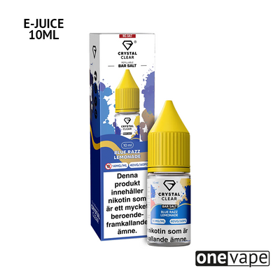 Crystal Clear - Blue Razz Lemonade (10ml, Nic Salt)